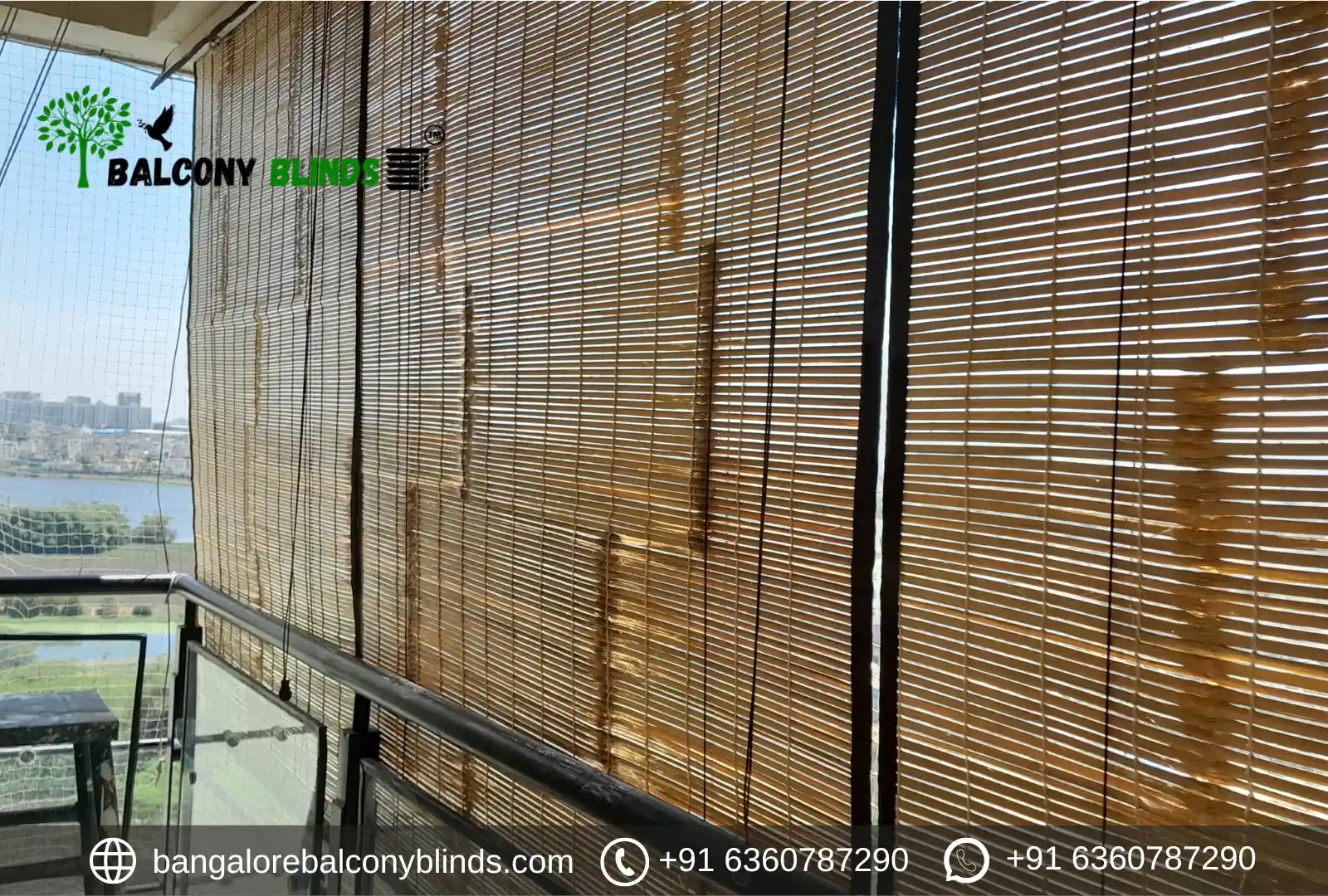 Bamboo Blinds + Transparent-sheet Lining